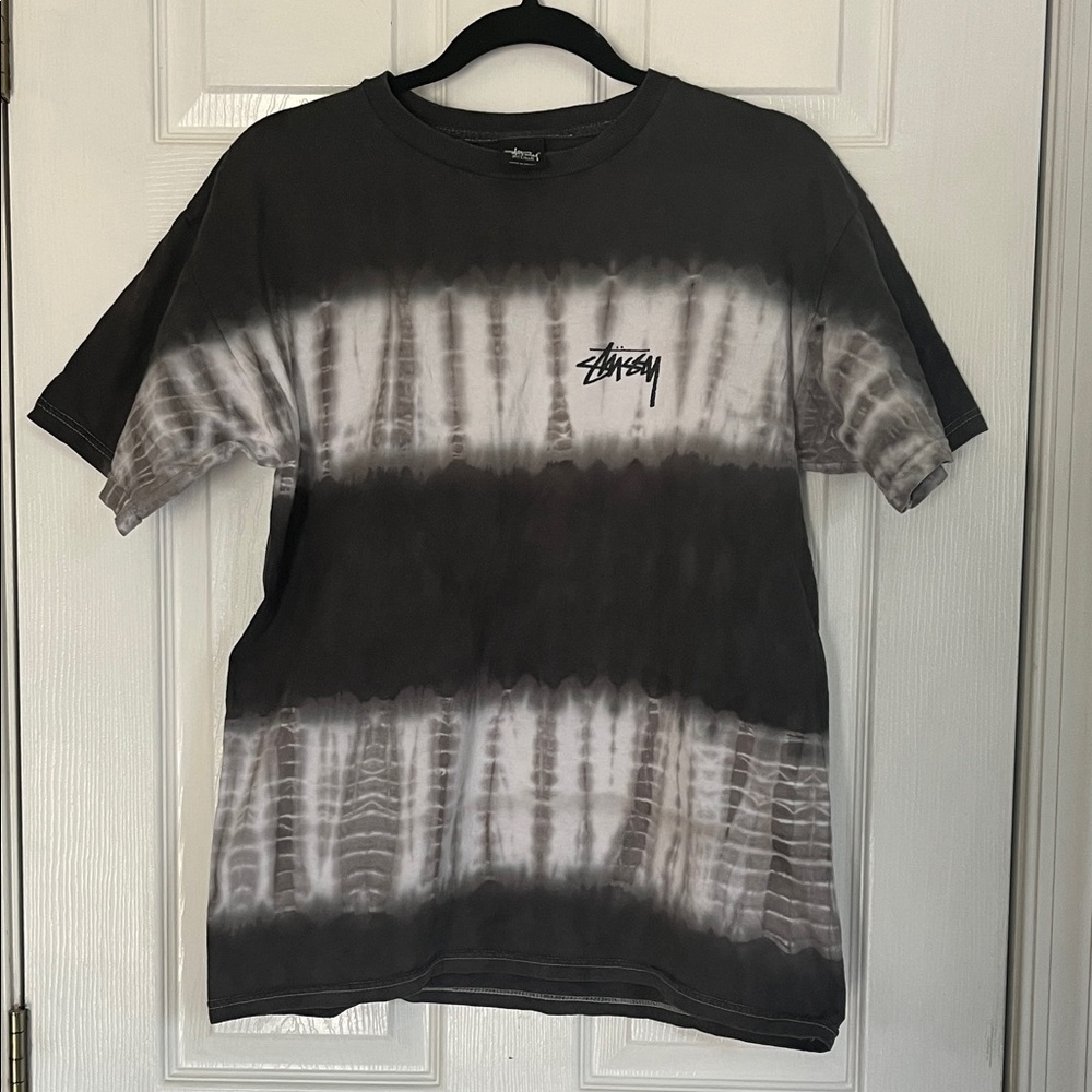 Stussy Monochrome Tie-Dye Short Sleeve Tee
